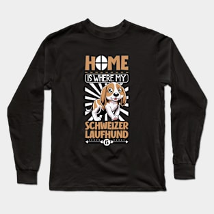 Home is with my Swiss Hound Long Sleeve T-Shirt